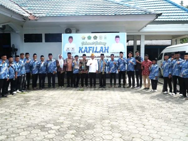 Jadi Kontingen Pembuka, Kafilah Buton Tengah Disambut Meriah di Bumi Konawe