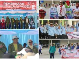 Porseni HUT ke-81 RI Resmi Dimulai di Konawe, 98 Barisan Devile Meriahkan Pembukaan
