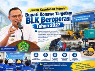 BLK Konawe Beroperasi 2027, Bupati Yusran Kejar Tenaga Kerja Terampil