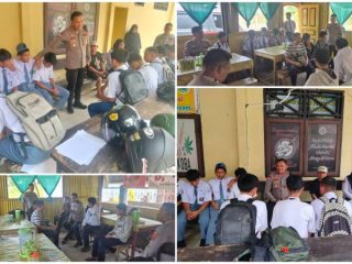 Melalui Program "Polisi Sahabat Pelajar", Polres Konawe Turun Langsung Tertibkan Pelajar yang Bolos Sekolah