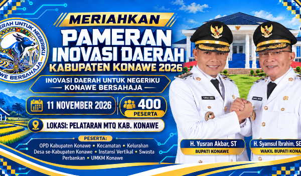 Pameran Inovasi Daerah Konawe Digelar 11 November, 436 Peserta Ambil Bagian